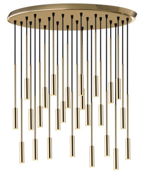 Lampa wisząca Lara 27 Złoty 0661 - Amplex