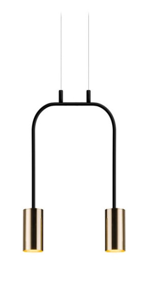 Lampa wisząca Vai 2 Czarny 0289 - Amplex