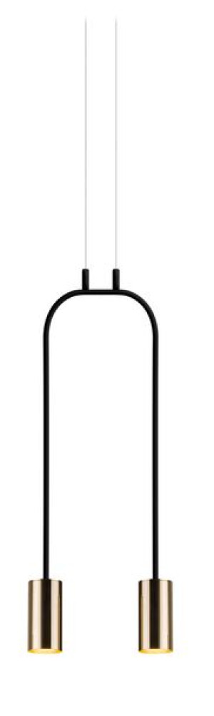 Lampa wisząca Vai 2 Czarny 0291 - Amplex
