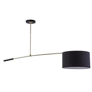 Dafo lampa wisząca czarna mosiądz 8225 Amplex