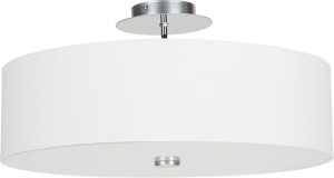 Lampa sufitowa biała Viviane 3 okrągła z abażurem 6391 - Nowodvorski
