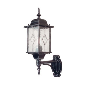 Kinkiet zewnętrzny IP44 Wexford Up patyna srebro WX1 - Elstead Lighting