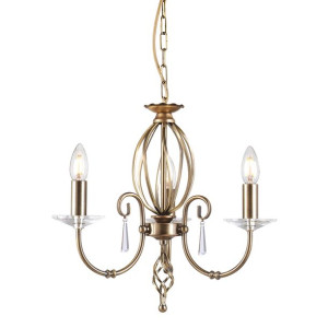 Aegean żyrandol 3 punktowy mosiądz AG3-AGED-BRASS - Elstead Lighting