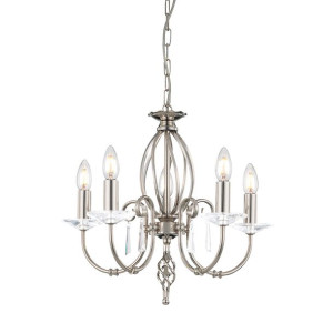 Aegean żyrandol 5 punktowy chrom AG5-POL-NICKEL - Elstead Lighting