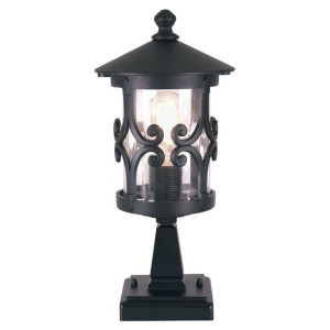 Hereford lampa stojąca ogrodowa IP44 czarna BL12-BLACK - Elstead Lighting