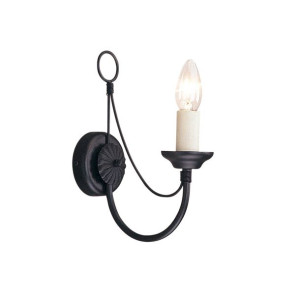 Carisbrooke kinkiet 1 punktowy czarny CB1-BLACK - Elstead Lighting