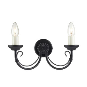 Chartwell kinkiet 2 punktowy świecznikowy CH2-BLACK - Elstead Lighting