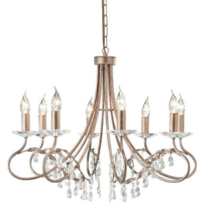 Christina żyrandol świecznikowy złoty 8 CRT8-SILVER-GOLD - Elstead Lighting