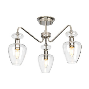 Armand lampa sufitowa 3 punktowa chrom DL-ARMAND-SF3-PN - Elstead Lighting