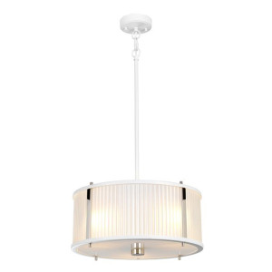 Corona lampa wisząca 3 punktowa biała DL-CORONA-3P-WPN - Elstead Lighting