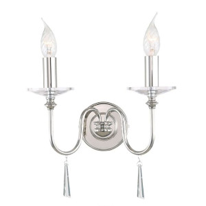 Finsbury Park kinkiet 2 punktowy chrom FP2-POL-NICKEL - Elstead Lighting
