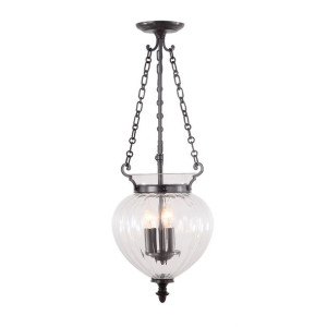 Finsbury Park lampa wisząca brązowa FP-P-M-OLD-BRZ - Elstead Lighting