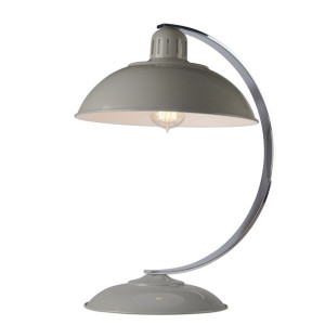 Franklin lampka stojąca 1 punktowa szara FRANKLIN-GREY - Elstead Lighting
