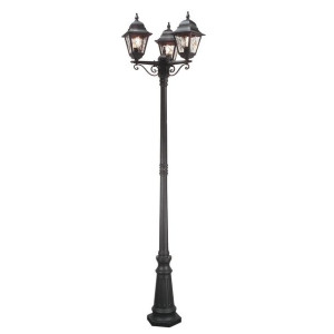 Norfolk latarnia stojąca IP43 3 NR8-BLK - Elstead Lighting