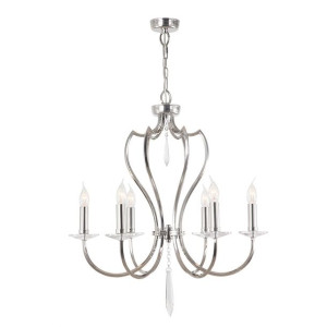 Żyrandol Pimlico 6 chrom PM6-PN - Elstead Lighting