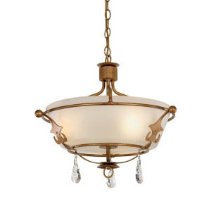 Windsor lampa wisząca 3 punktowa złota WINDSOR-SF-GOLD - Elstead Lighting