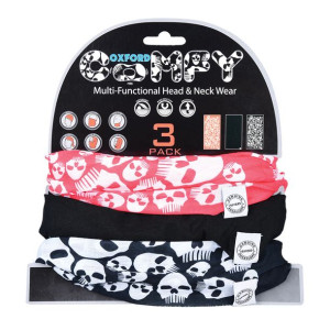 KOŁNIERZ KOMIN MASKA 3 szt. Oxford Comfy Skulls