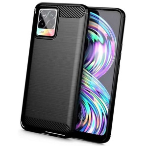 Futerał Forcell Carbon Do Realme 8i Czarny
