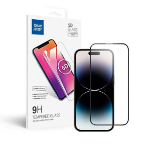Szkło Hartowane Blue Star 5d - Do Iphone 14 Pro 6,1" (full Glue) Czarny