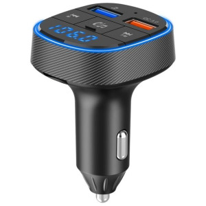 Transmiter Fm Mp3 Z Bluetooth 5.0 + Czytnik Kart Pamieci + 2xusb Qc3.0 Bc57