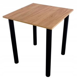 Stół stolik kuchenny 65x65 Dąb Craft Złoty