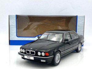 BMW 750i (E32) Metallic Black 7 Series MCG 1:18