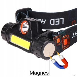 Latarka Czołowa 4w1 Mini Reflektor Wbudowanymagnes