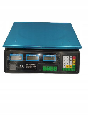 Elektroniczna Waga Sklepowa Lcd Kalkulacyjna 40 Kg