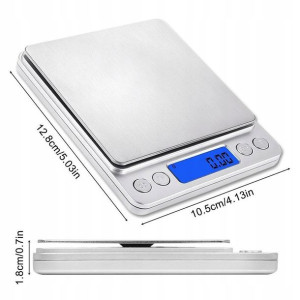 Waga Jubilerska 2000g 0,1g Cyfrowa Precyzyjna Lcd