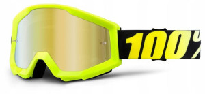GOGLE 100% STRATA FLUO JUNIOR crossowe dziecięce