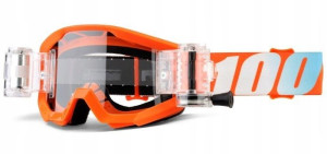 GOGLE 100% STRATA ORANGE JUNIOR Roll-Off dziecięce