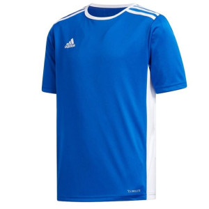 Koszulka adidas Entrada 18 JSY Y CF1049 - NIEBIESKI; 164 CM