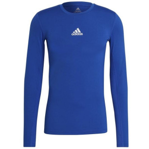 Koszulka adidas TECHFIT LS TOP GU7335 - NIEBIESKI; S