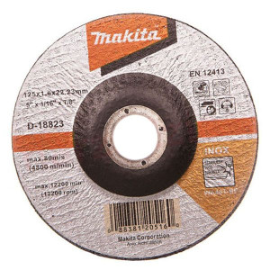 Tarcza Do Cięcia Metalu 'makita D-18823' Inox Wypukła 125 X 1,6 X 22mm