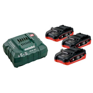 Akumulatory 'metabo 685101000' Li-hd 18v 3,5 Ah - Zestaw 3szt + Ładowarka