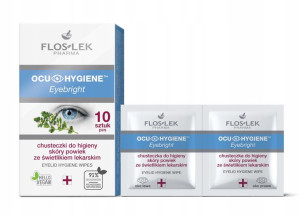 OCU HYGINE Eyebright Chusteczki do higieny skóry powiek ze świetlikiem leka