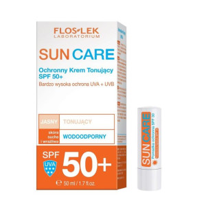 Sun Care Ochr.krem Tonizuj.spf50+skóra Sucha I Wraż.50ml+pomadka Ochr.z Fil