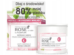 Rose For Skin Różane Ogrody Różany Krem Przeciwzmarszczkowy Na Noc [refill