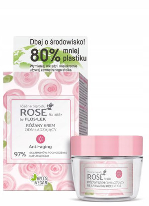 Rose For Skin Różane Ogrody Różany Krem Odmładzający Na Dzień [eco Zestaw]