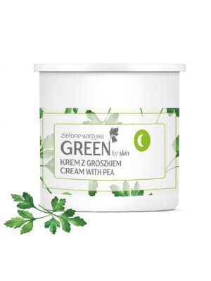 GREEN FOR SKIN Zielone warzywa Krem z groszkiem na noc 50ml - REFILL