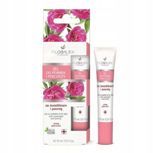 Żel do powiek i pod oczy ze świetlikiem i peonią 15ml (tubka)