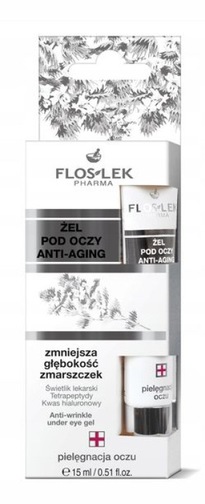 Żel pod oczy anti-aging / zmniejsza głębokość zmarszczek/ 15ml (tubka)