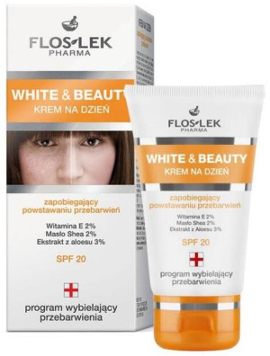 WHITE&BEAUTY  Krem na dzień zapobiegający powstawaniu przebarwień  SPF20 50