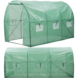 Tunel foliowy ogrodowy szklarnia 2x3m 6m2 zielony