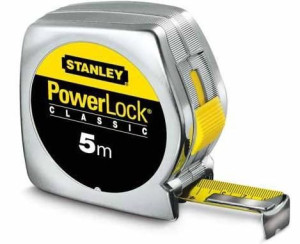 Miara Zwijana 'stanley Powerlock' Chromowana 10m X 25mm
