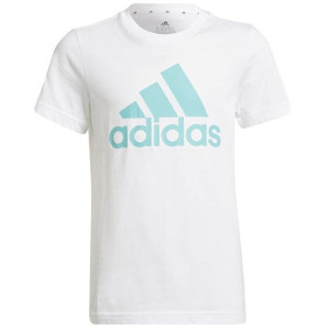 Koszulka adidas BL T Jr HE9282 - BIAŁY; 152 CM