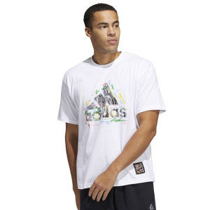 Koszulka adidas Pride Tee HC4456 - BIAŁY; M