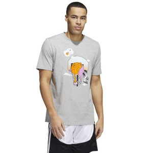 Koszulka adidas Slept on Tee HK6729 - SZARY; XL