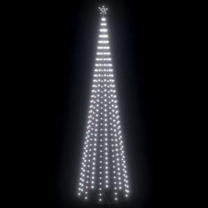 Choinka stożkowa, 752 lampki LED, zimne białe, 160x500 cm