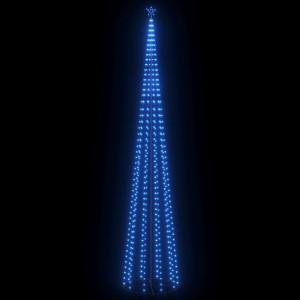 Choinka stożkowa, 752 niebieskich lampek LED, 160x500 cm